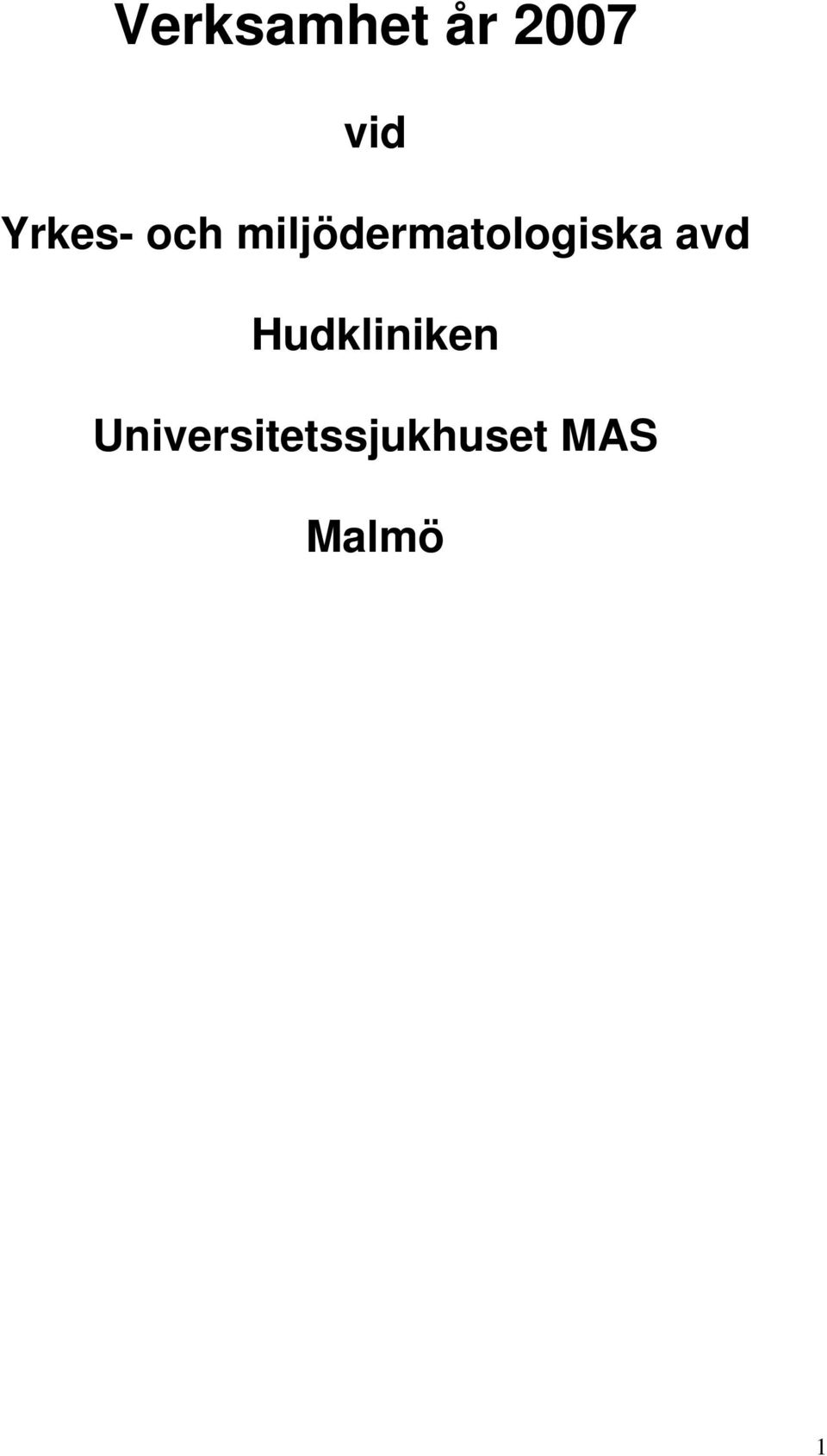 miljödermatologiska avd