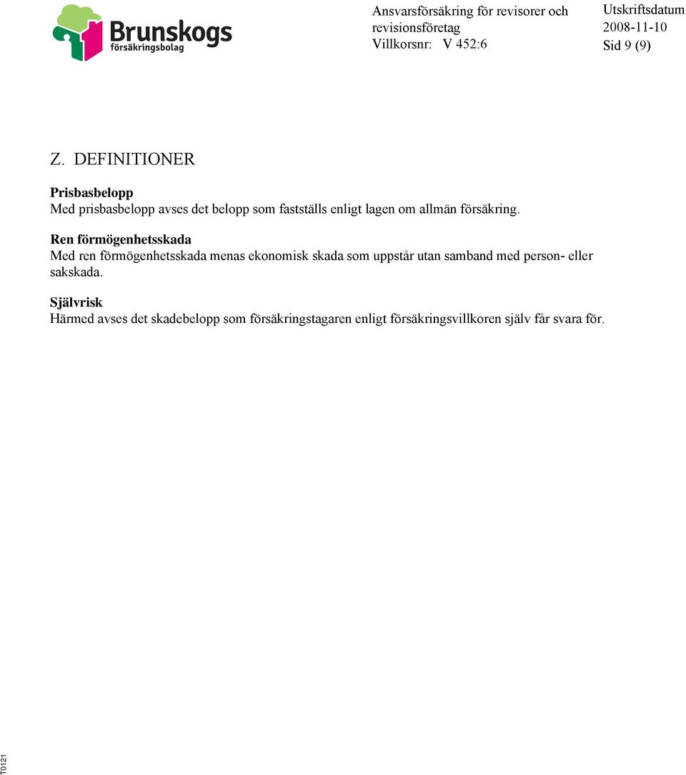 om allmän försäkring.
