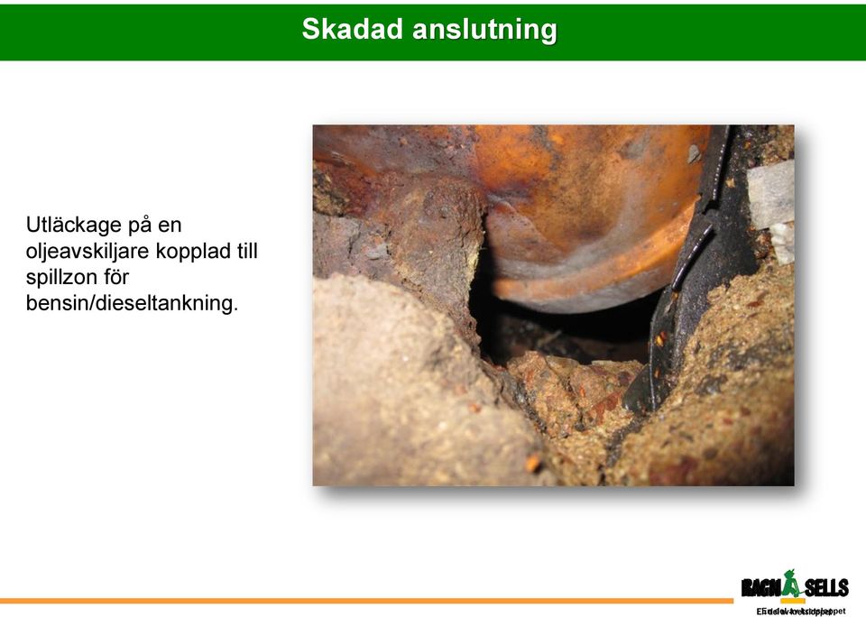 oljeavskiljare kopplad