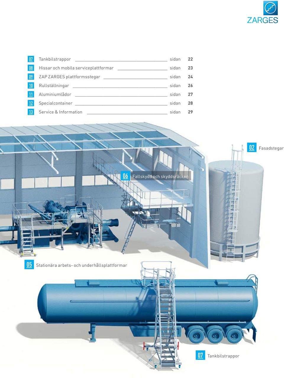 27 12 Specialcontainer sidan 28 13 Service & Information sidan 29 02 Fasadstegar 06