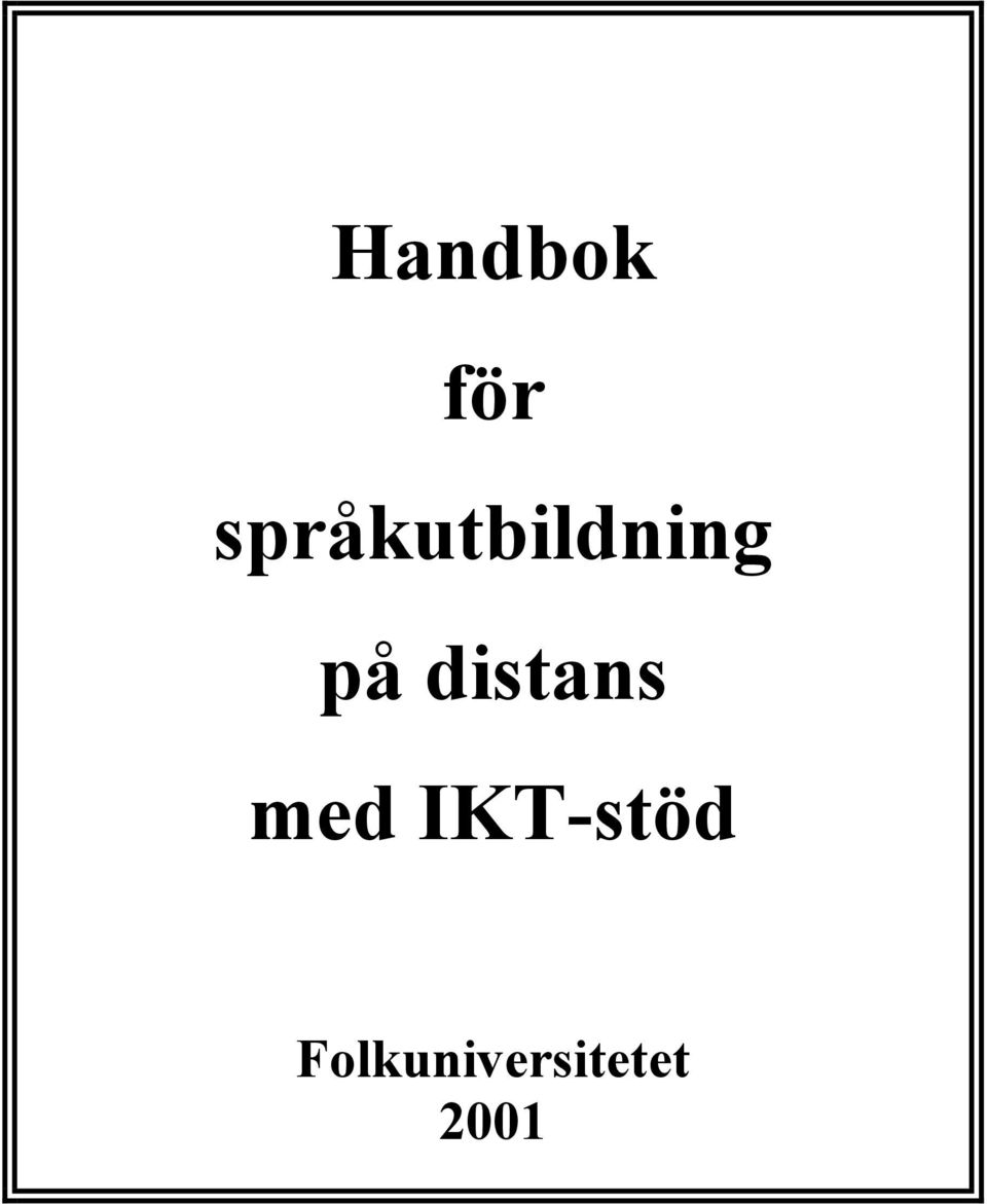 distans med