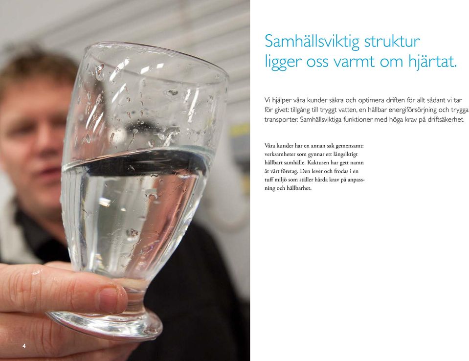 energiförsörjning och trygga transporter. Samhällsviktiga funktioner med höga krav på driftsäkerhet.