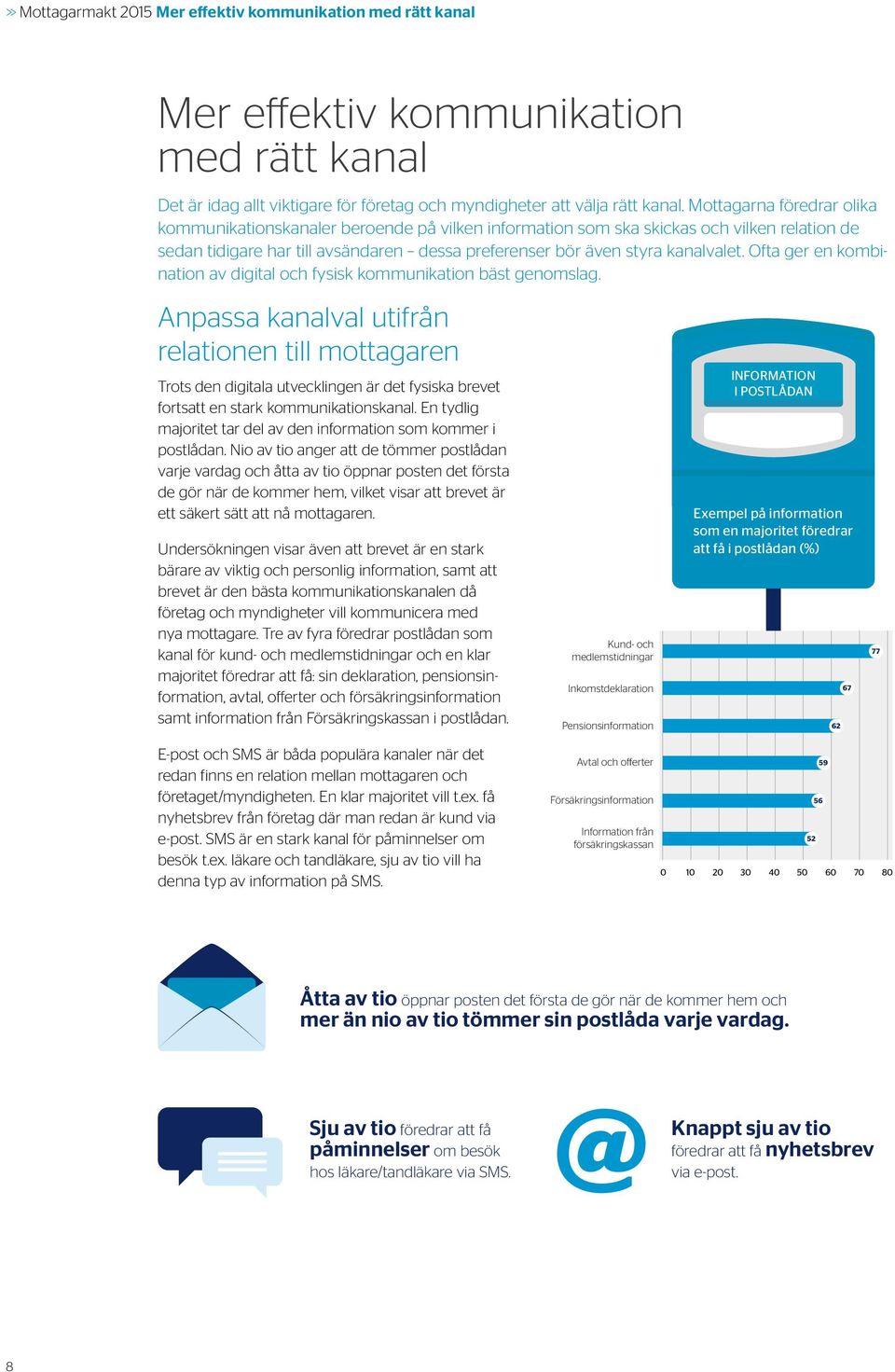 Ofta ger en kombination av digital och fysisk kommunikation bäst genomslag.