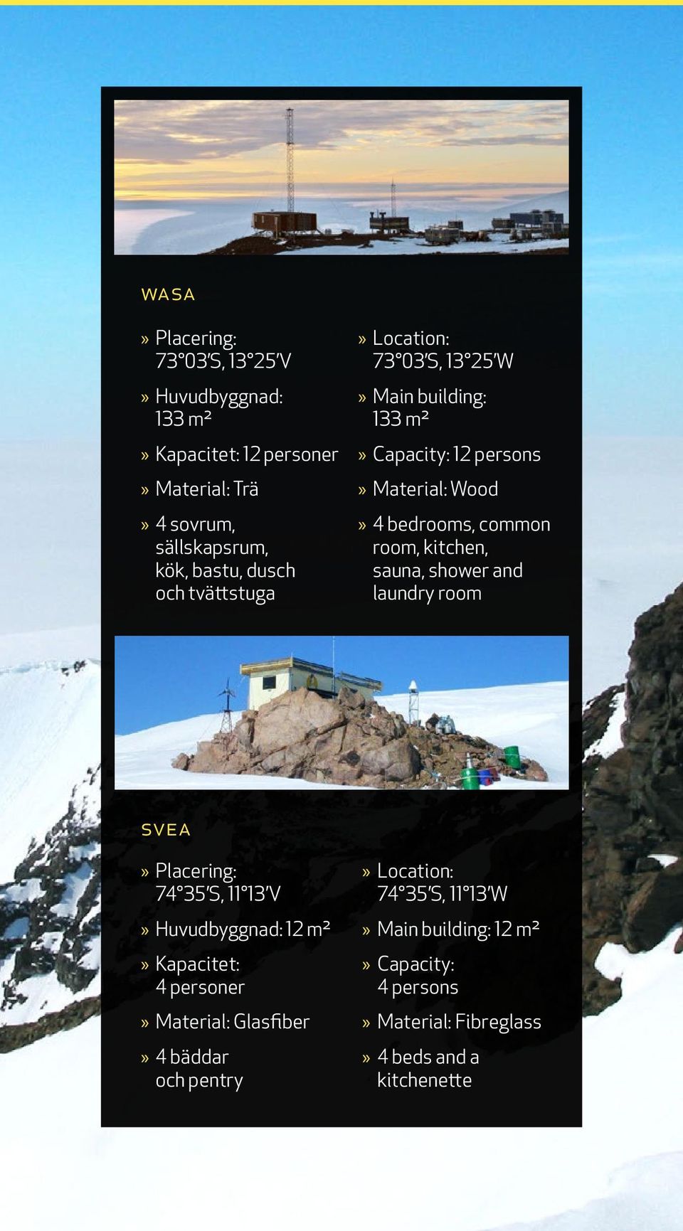 Wasa och Svea forskningsstationer i Antarktis Wasa and Svea research  stations in Antarctica - PDF Gratis nedladdning
