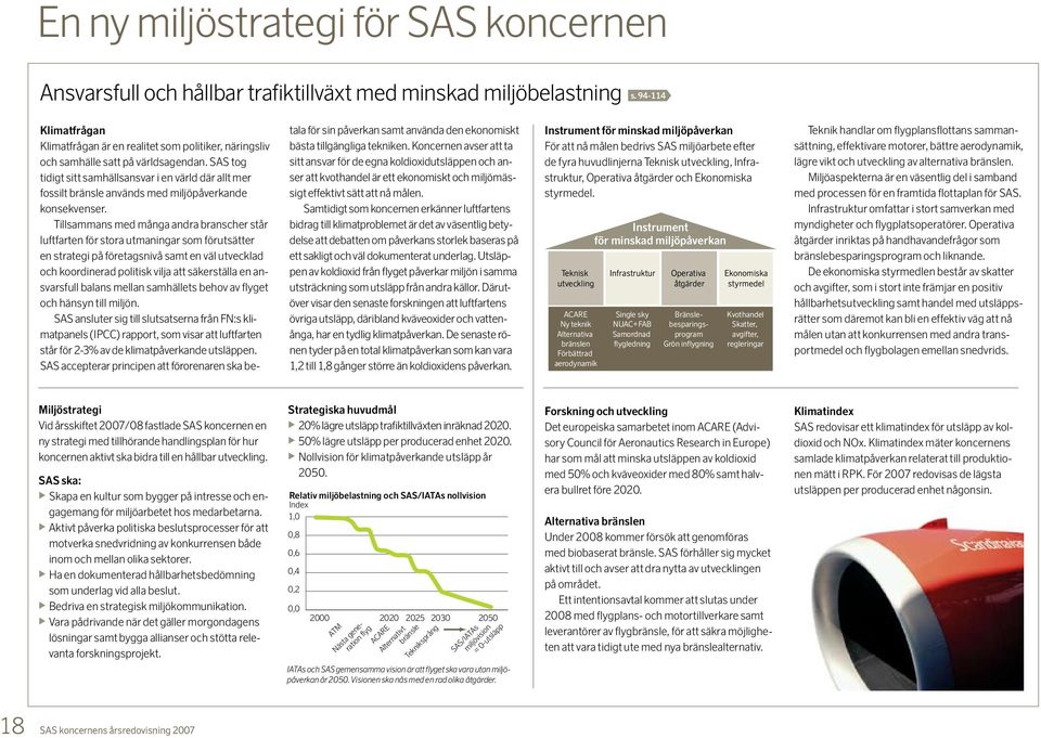 SAS tog tidigt sitt samhällsansvar i en värld där allt mer fossilt bränsle används med miljöpåverkande konsekvenser.