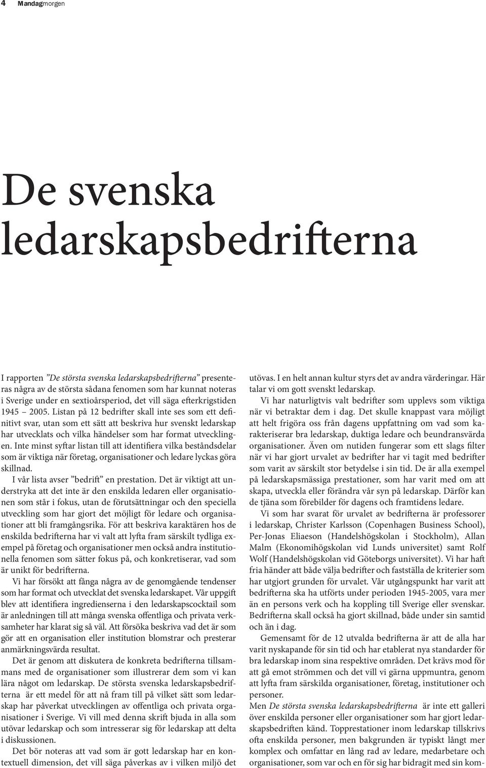 ledarskap att utvecklas.