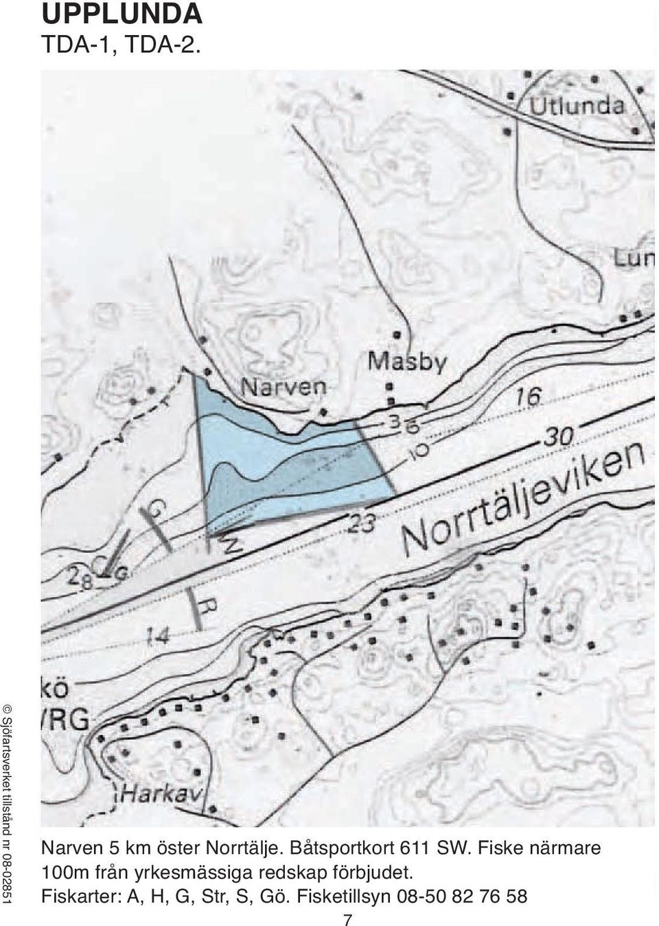 Båtsportkort 611 SW.
