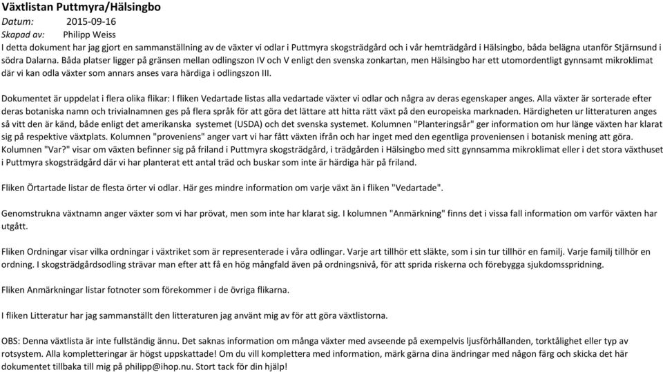 Båda platser ligger på gränsen mellan odlingszon IV och V enligt den svenska zonkartan, men Hälsingbo har ett utomordentligt gynnsamt mikroklimat där vi kan odla växter som annars anses vara härdiga