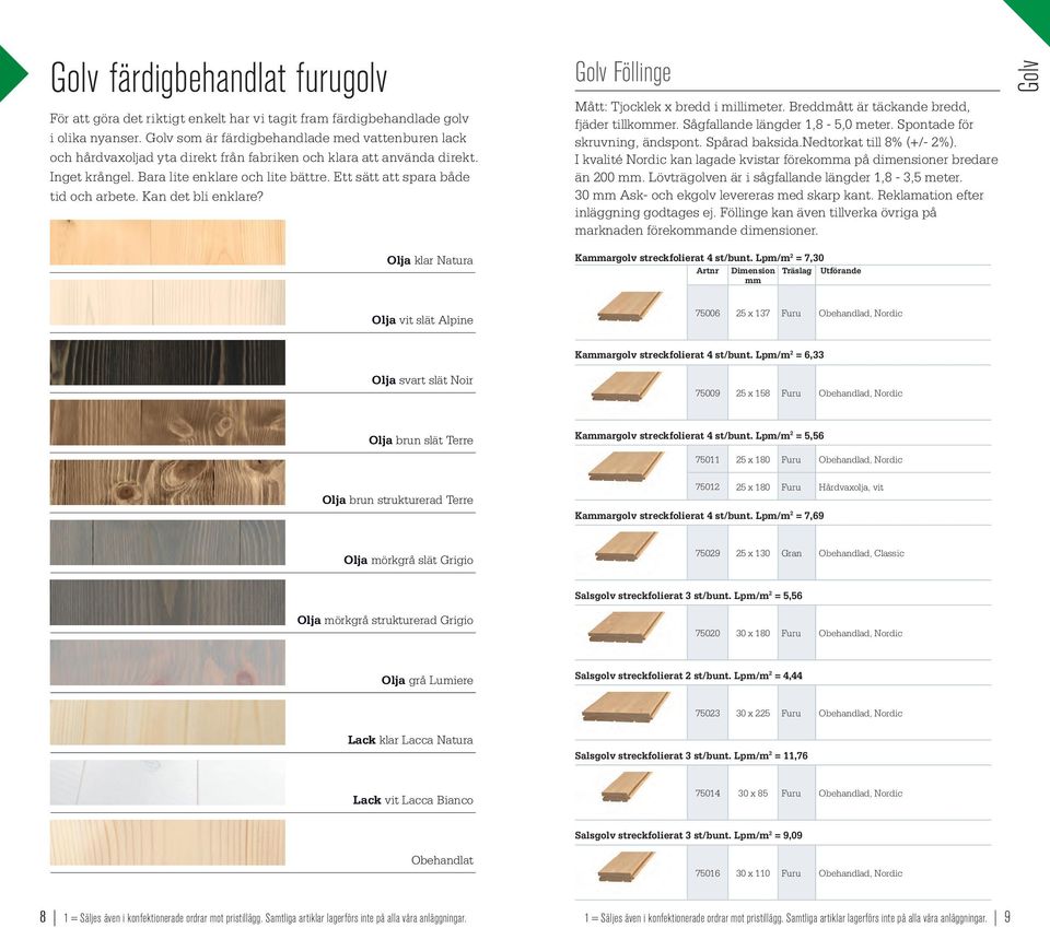 Ett sätt att spara både tid och arbete. Kan det bli enklare? Olja klar Natura Golv Föllinge Mått: Tjocklek x bredd i millimeter. Breddmått är täckande bredd, fjäder tillkoer.