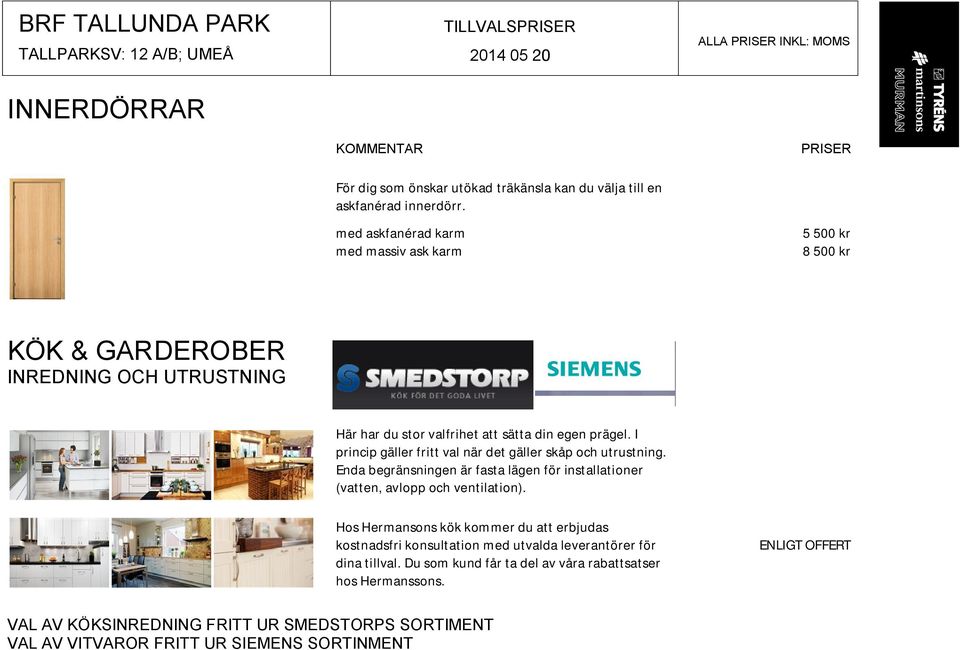 BRF TALLUNDA PARK Backen 2:2 Umeå VAL- OCH TILLVAL - PDF Free Download