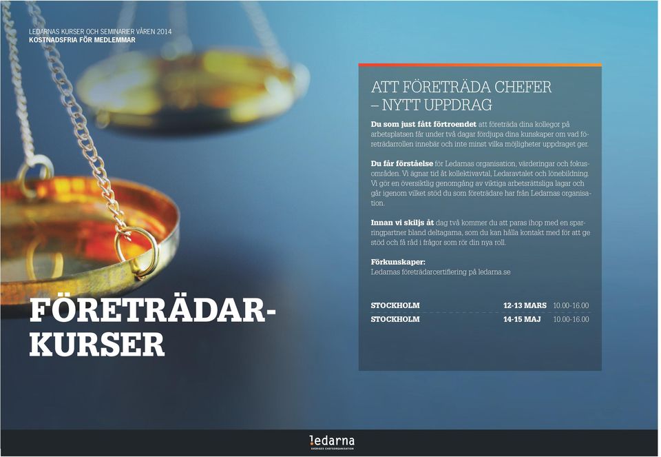 Vi gör en översiktlig genomgång av viktiga arbetsrättsliga lagar och går igenom vilket stöd du som företrädare har från Ledarnas organisation.