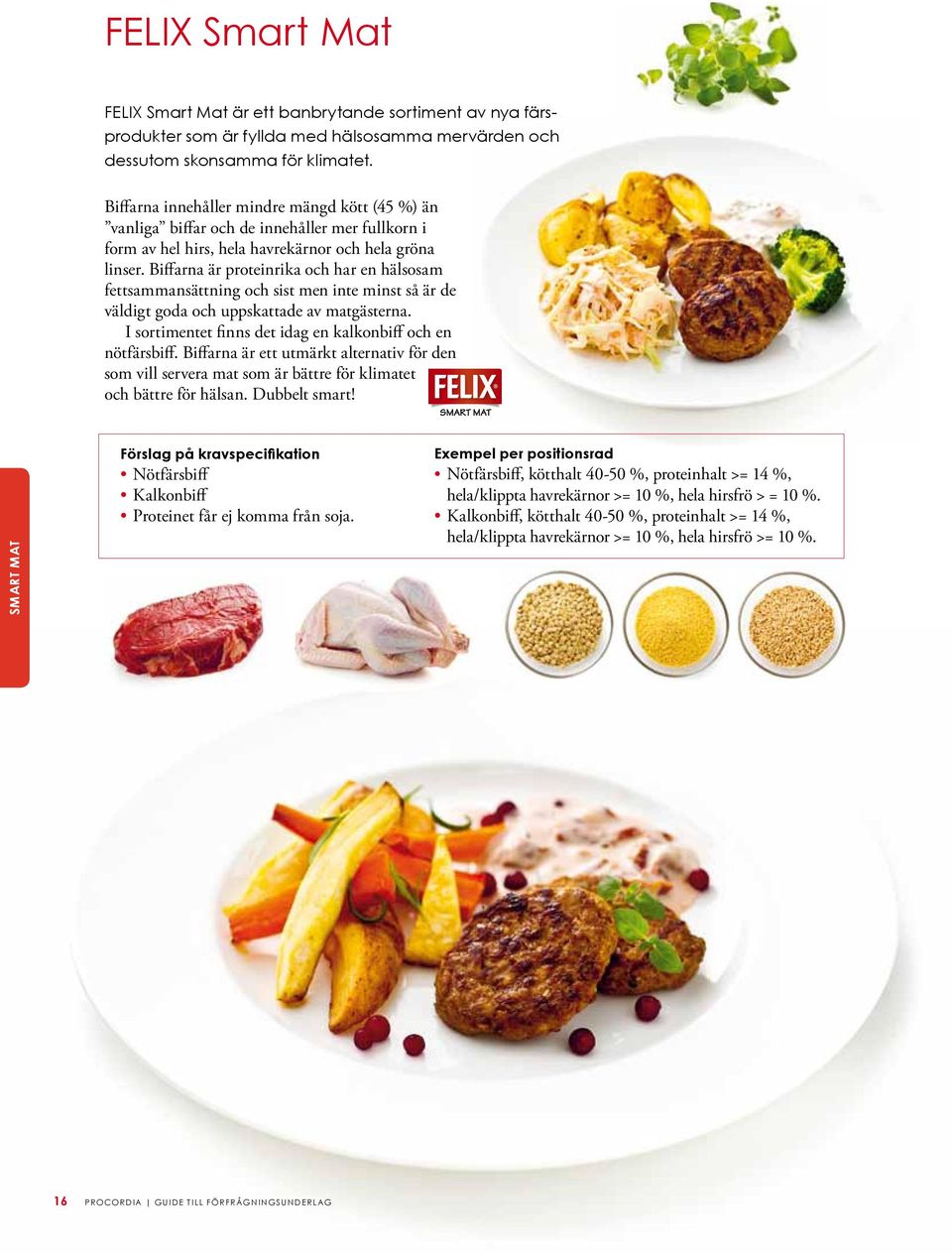 Biffarna är proteinrika och har en hälsosam fettsammansättning och sist men inte minst så är de väldigt goda och uppskattade av matgästerna.