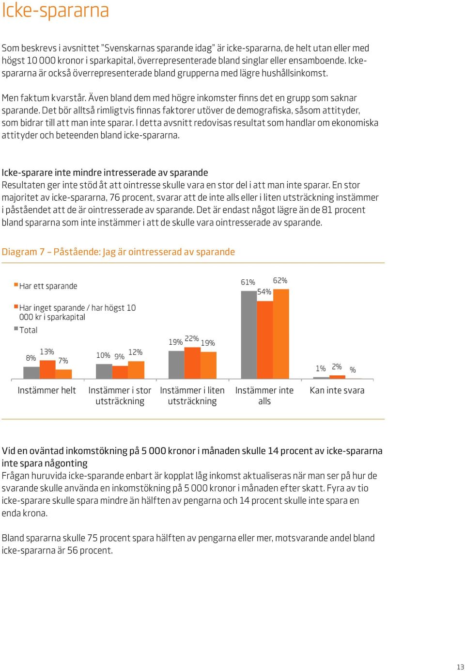 Det bör alltså rimligtvis finnas faktorer utöver de demografiska, såsom attityder, som bidrar till att man inte sparar.