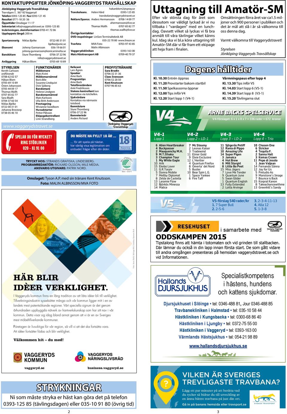 se Banskötare Sture Thornberg - info@vaggerydstravet.