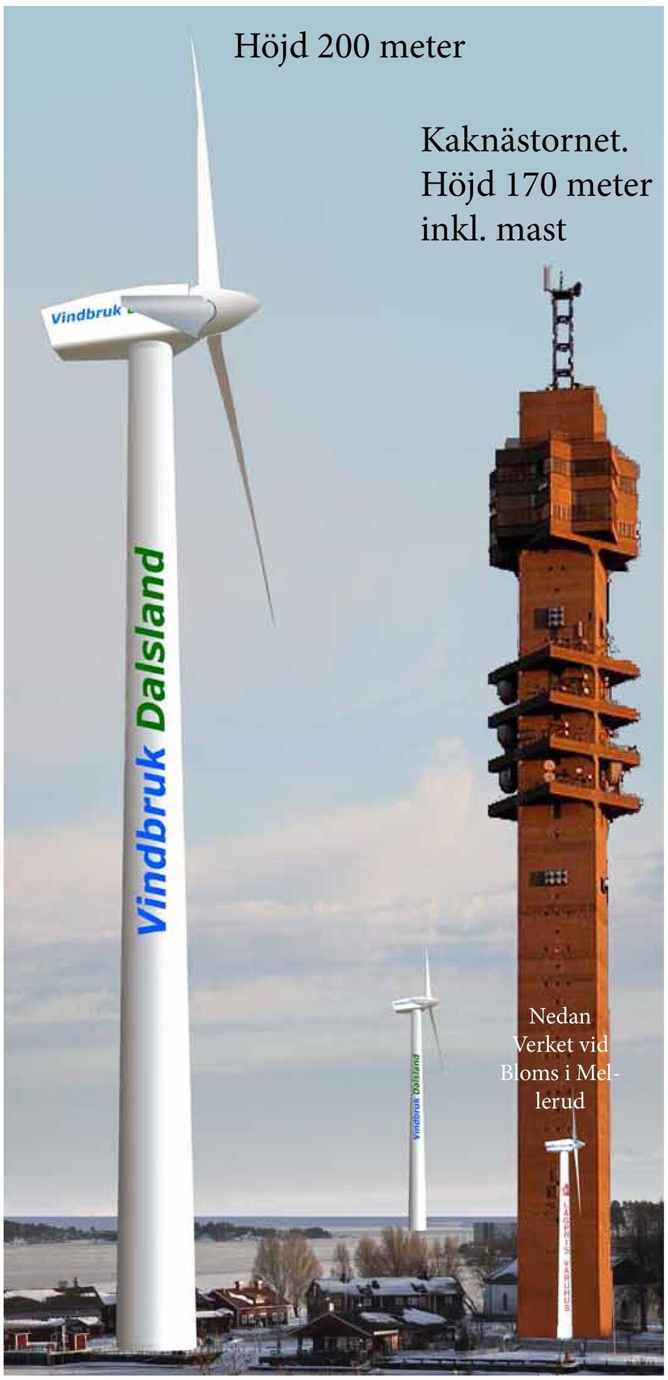 Höjd 170 meter inkl.