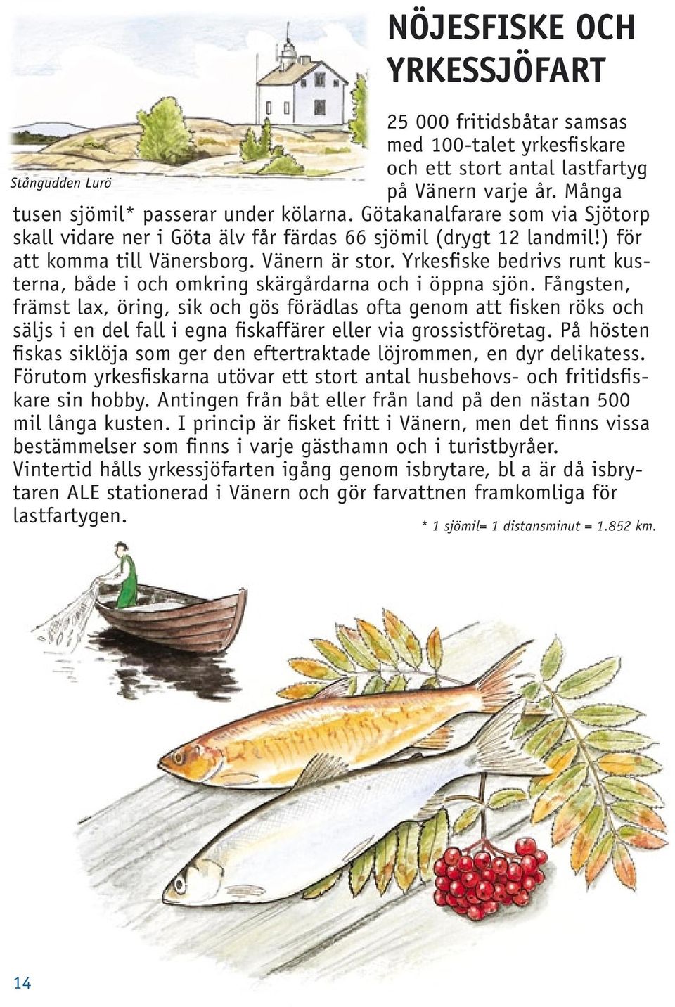 Yrkesfiske bedrivs runt kusterna, både i och omkring skärgårdarna och i öppna sjön.