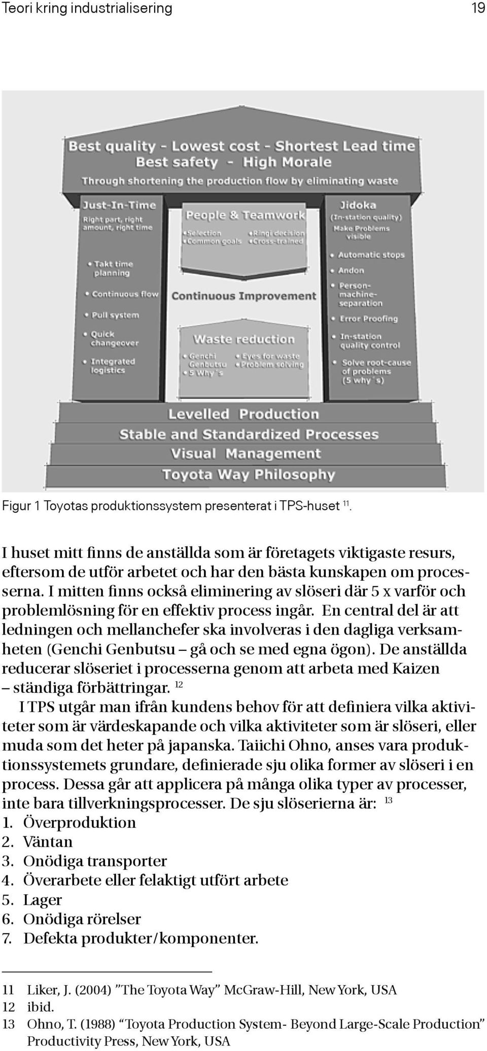 I mitten finns också eliminering av slöseri där 5 x varför och problemlösning för en effektiv process ingår.