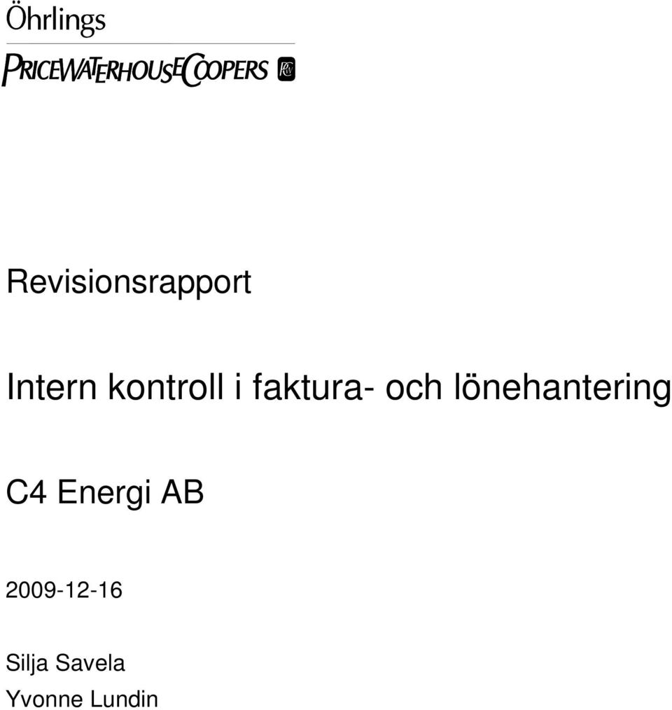 lönehantering C4 Energi AB