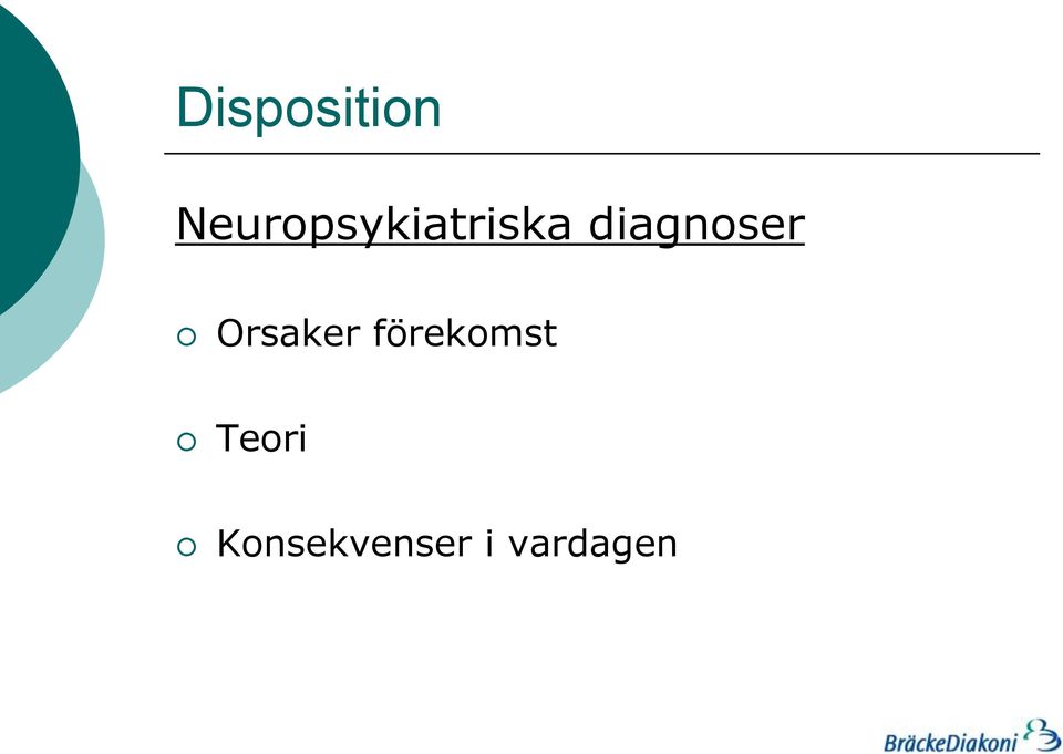 diagnoser Orsaker