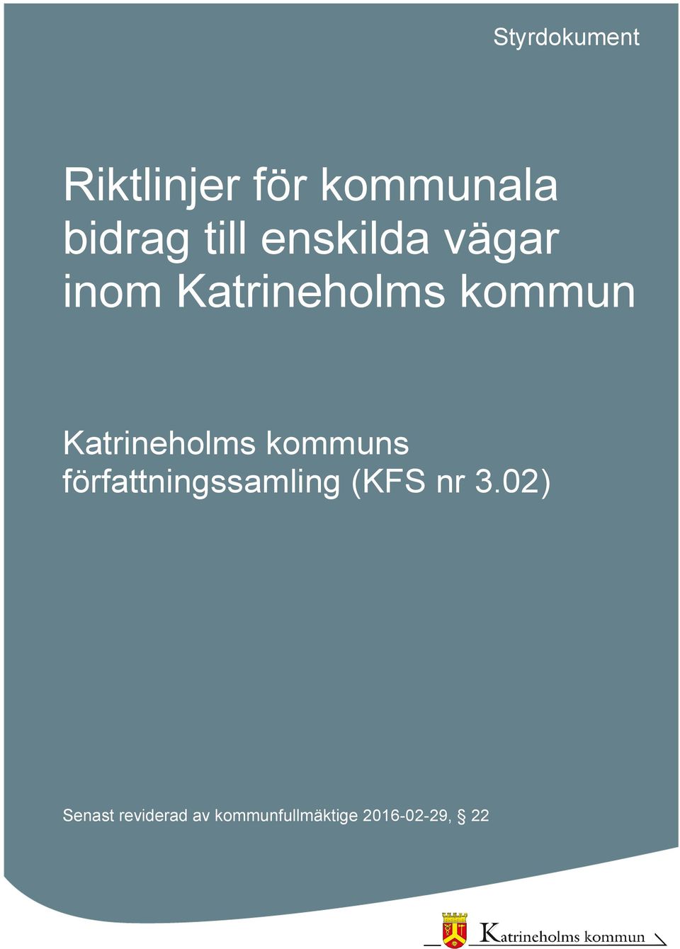 Katrineholms kommuns författningssamling (KFS