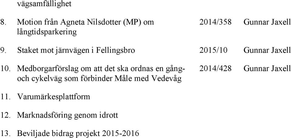 Staket mot järnvägen i Fellingsbro 2015/10 Gunnar Jaxell 10.