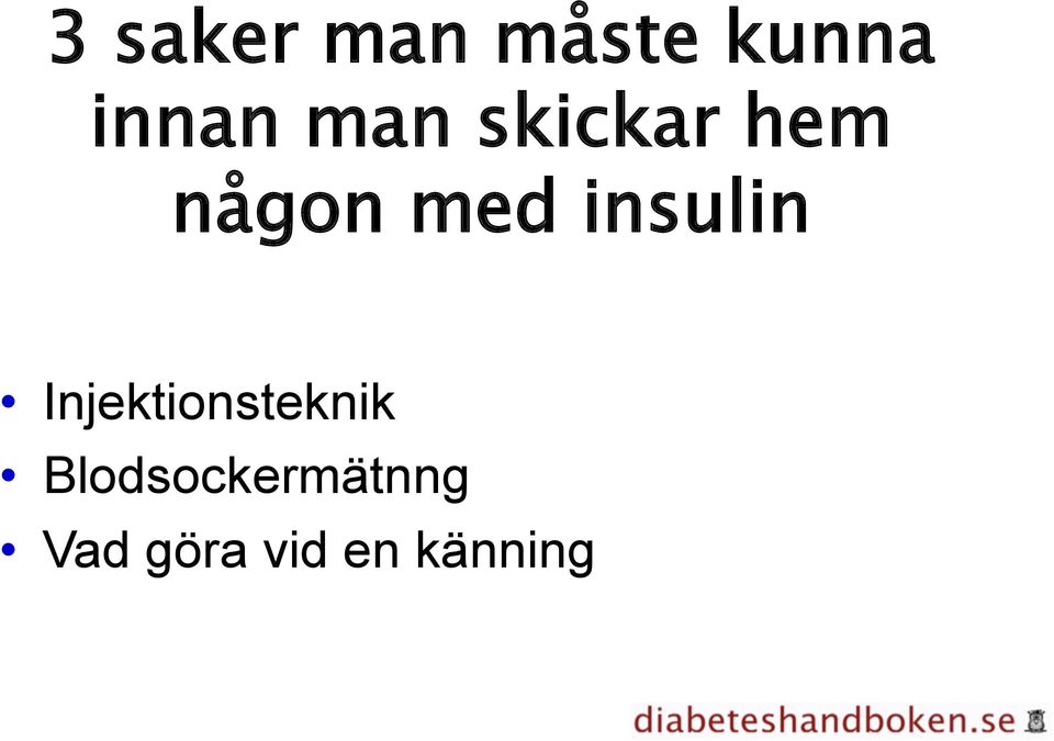 insulin Injektionsteknik