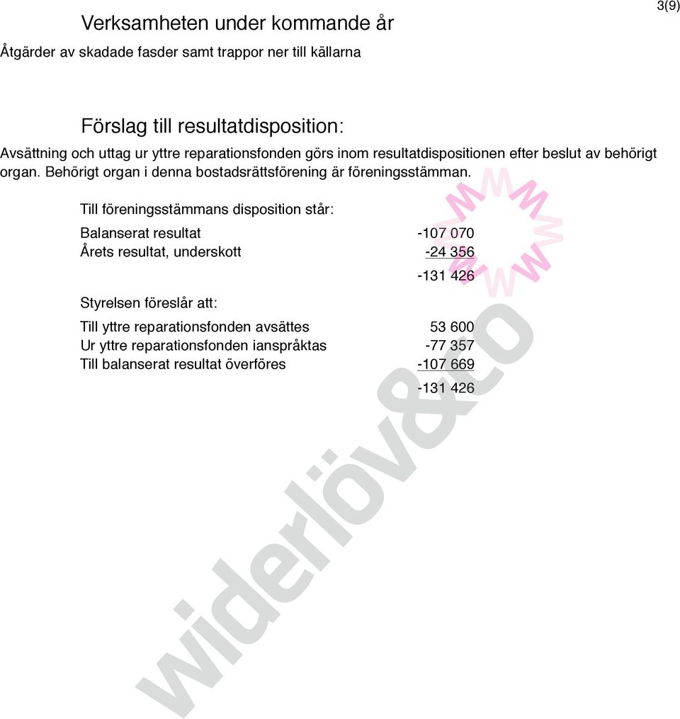 Behörigt organ i denna bostadsrättsförening är föreningsstämman.