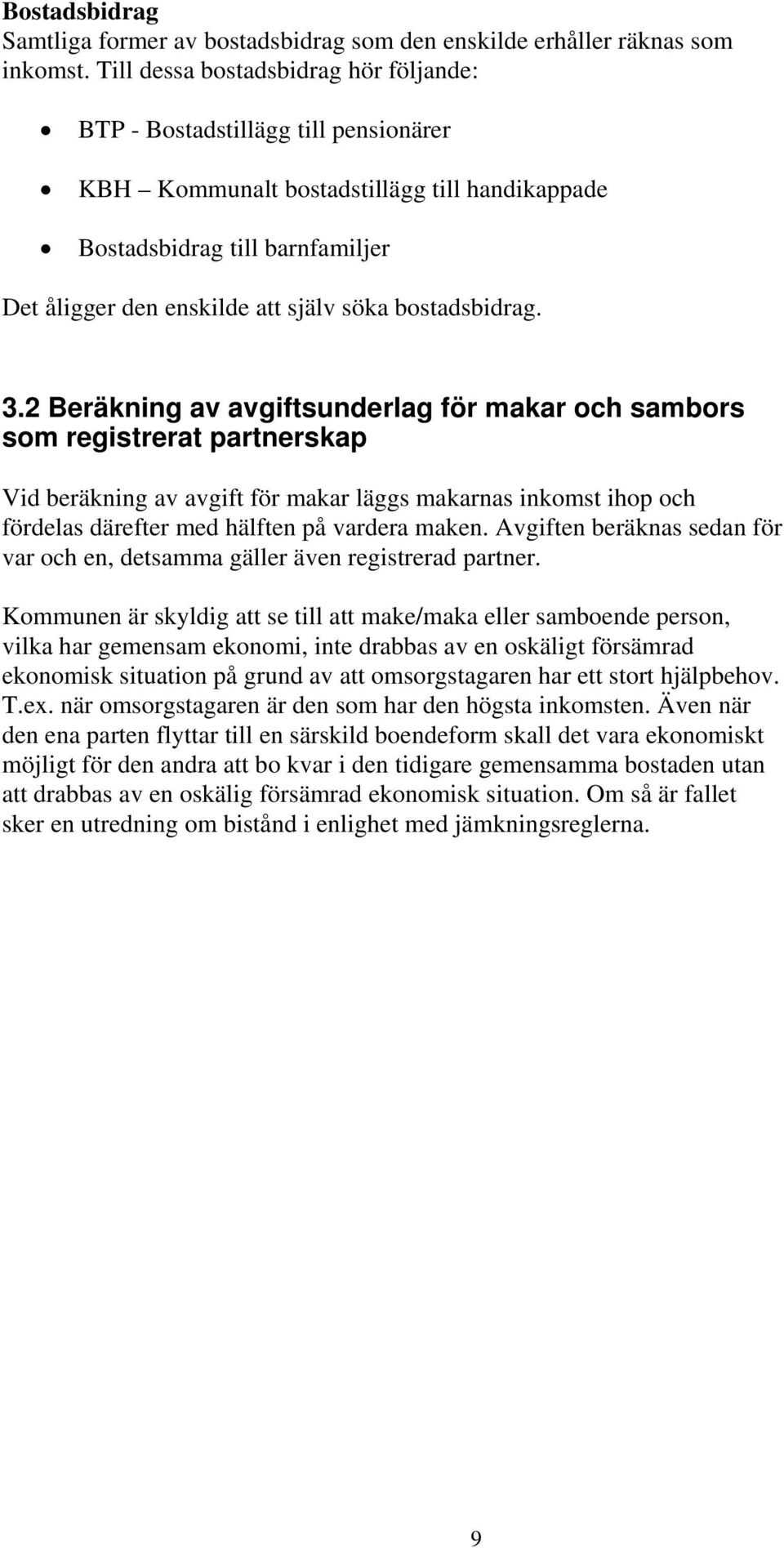 bostadsbidrag. 3.