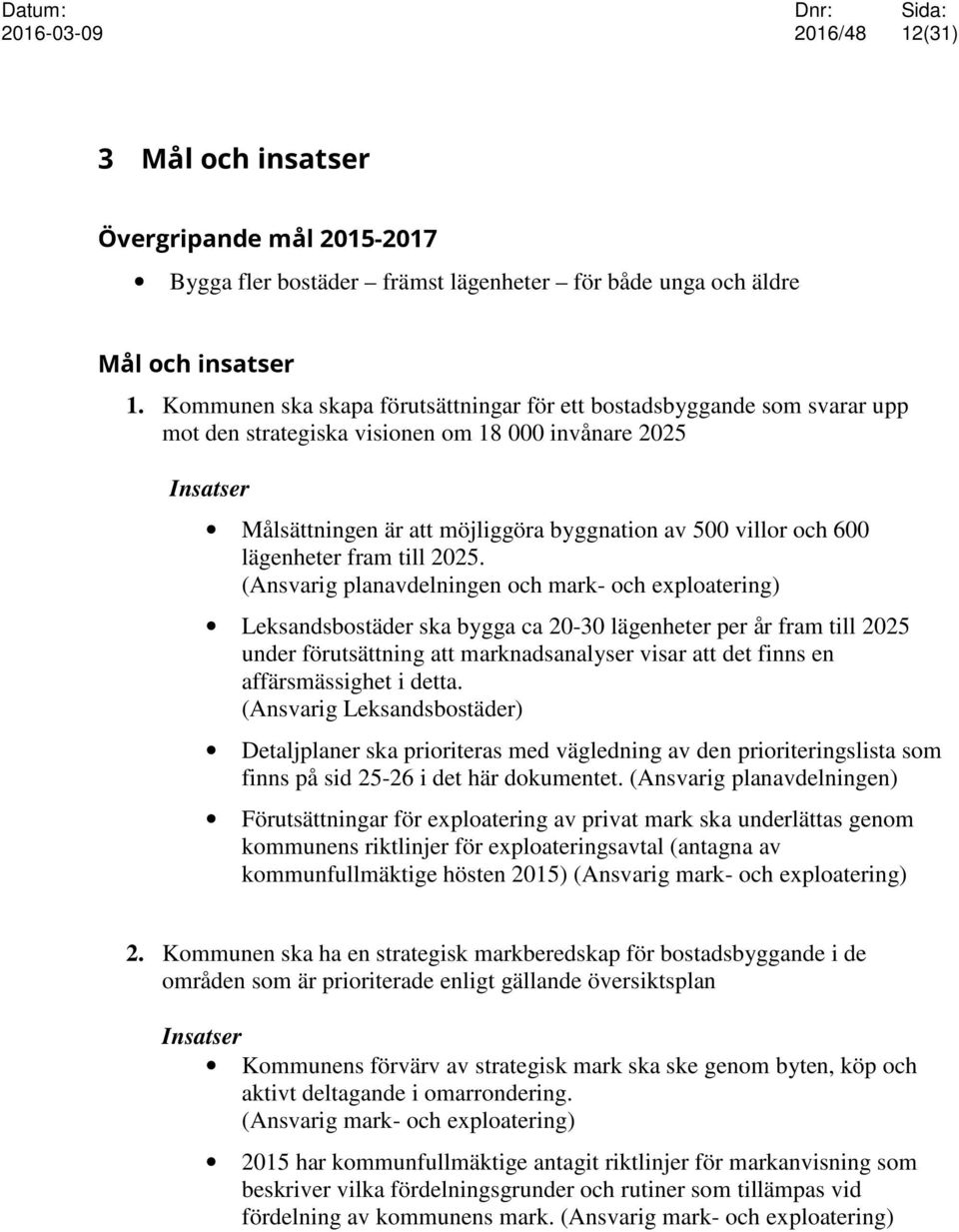 600 lägenheter fram till 2025.