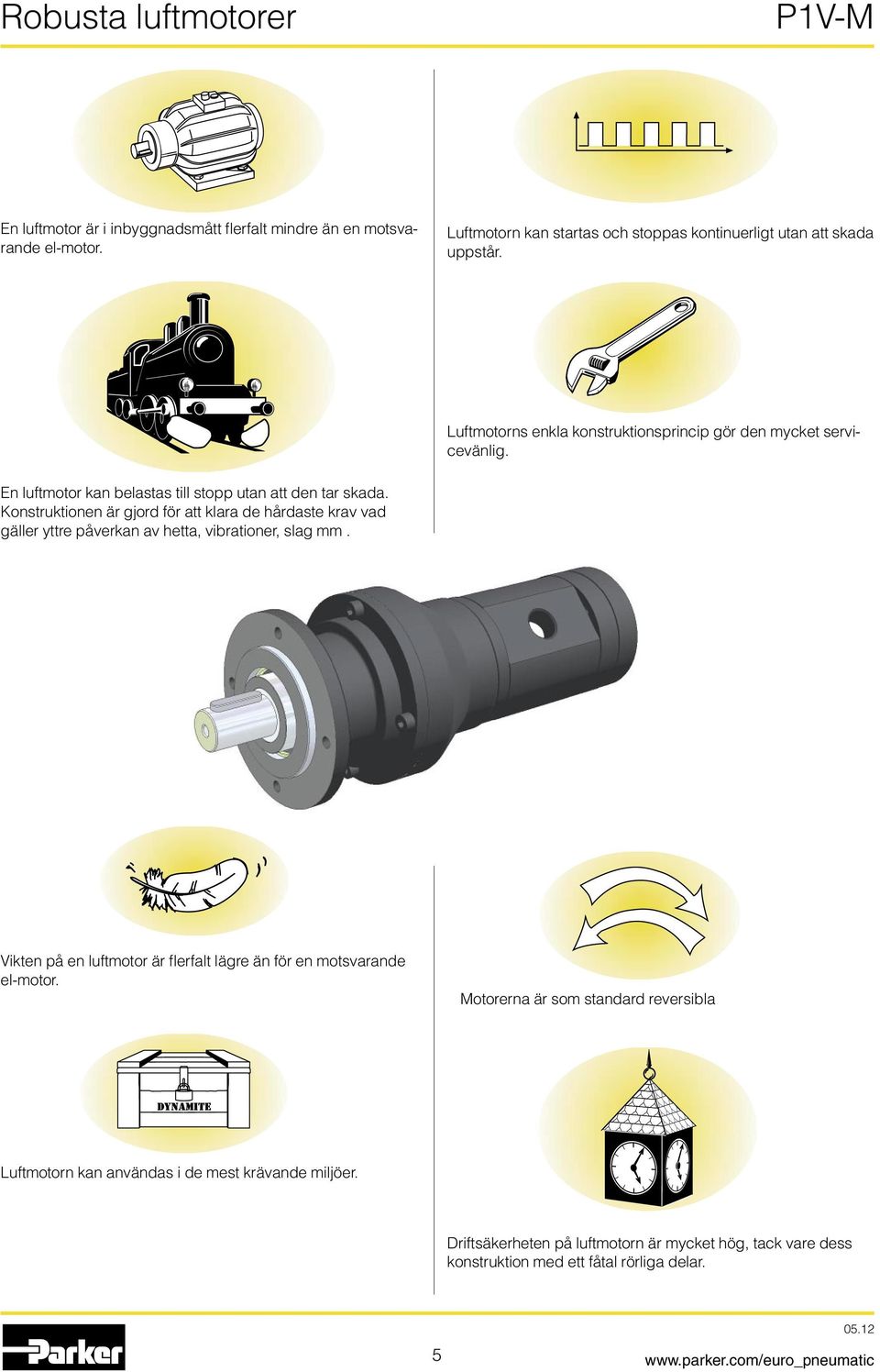 Konstruktionen är gjord för att klara de hårdaste krav vad gäller yttre påverkan av hetta, vibrationer, slag mm.