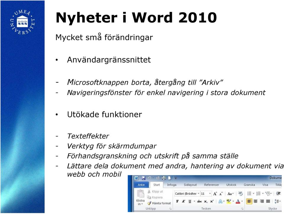 Utökade funktioner - Texteffekter - Verktyg för skärmdumpar - Förhandsgranskning och