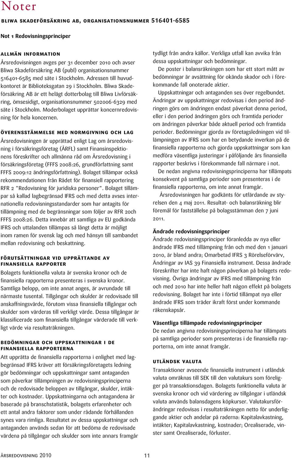 Bliwa Skadeförsäkring AB är ett helägt dotterbolag till Bliwa Livförsäkring, ömsesidigt, organisationsnummer 502006-6329 med säte i Stockholm.