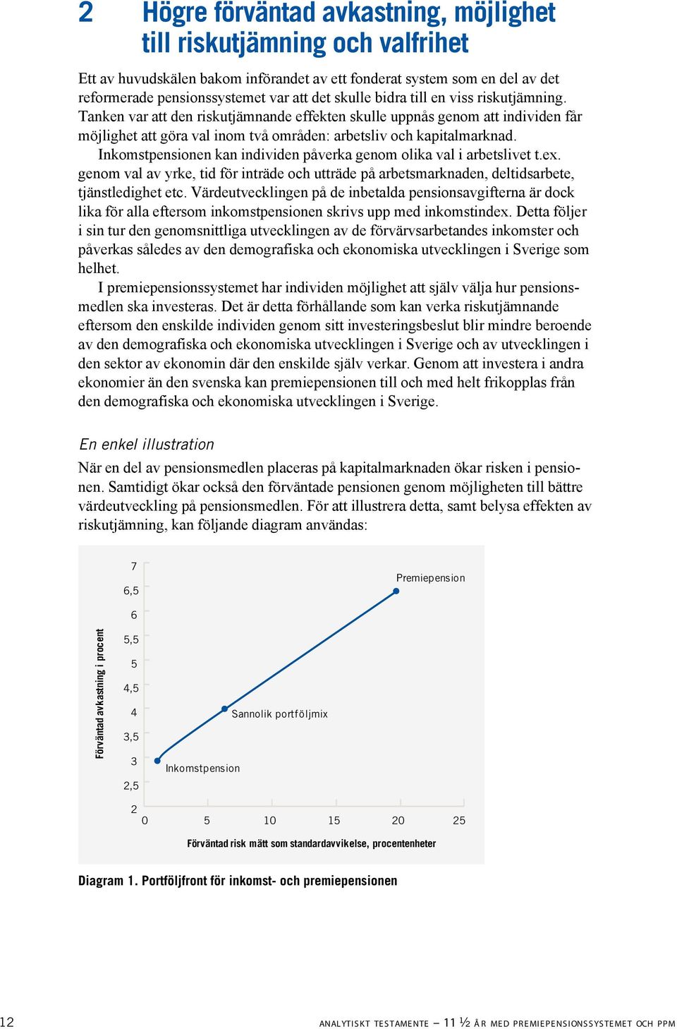 Inkomstpensionen kan individen påverka genom olika val i arbetslivet t.ex. genom val av yrke, tid för inträde och utträde på arbetsmarknaden, deltidsarbete, tjänstledighet etc.