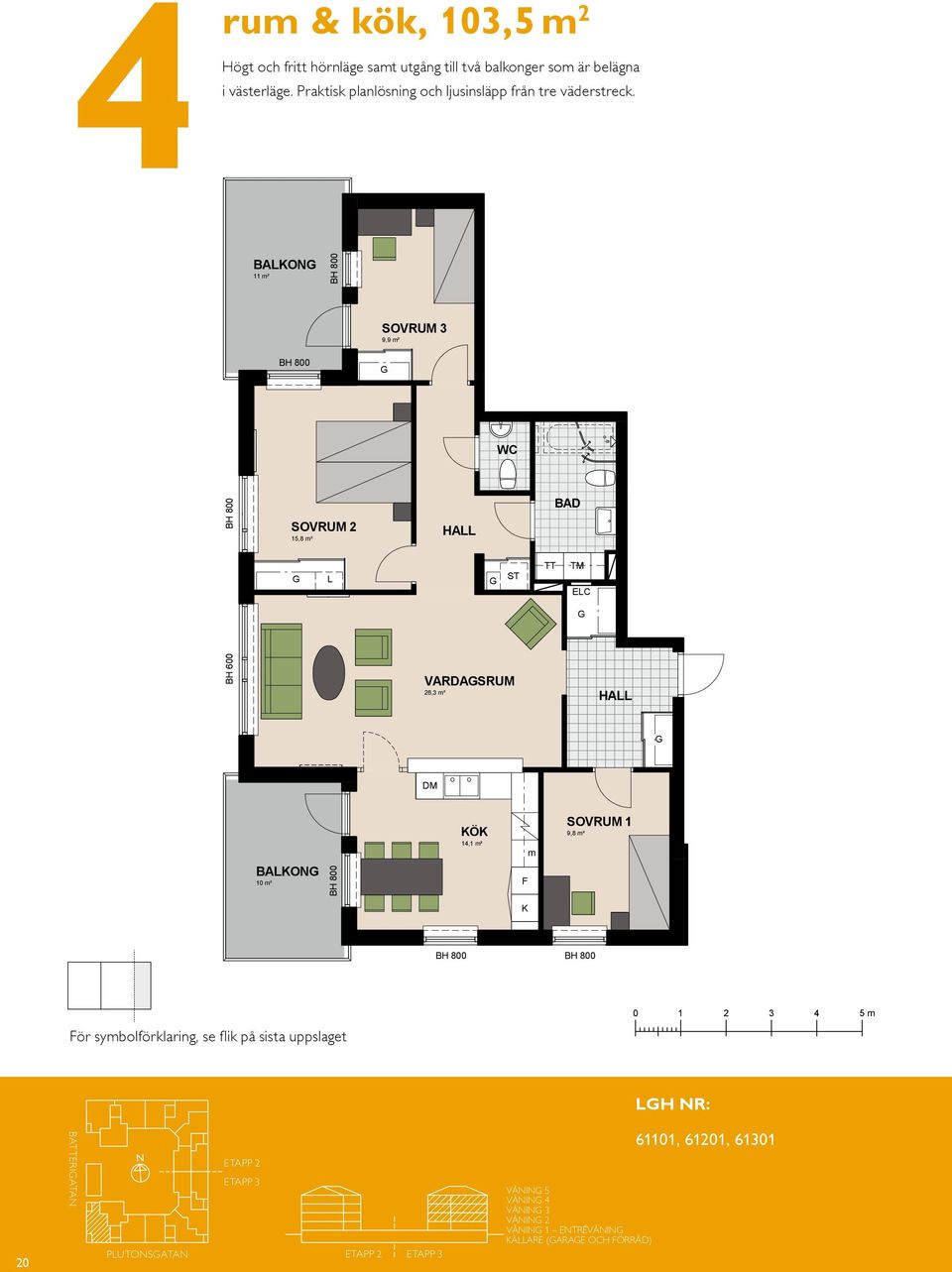 BAO 11 m² BAO 11 m² SOVRUM 3 9,9 m² SOVRUM 3 9,9 m² WC BH 600 SOVRUM 2 15,8 m² SOVRUM 2 15,8 m² WC ST ST VARDASRUM 26,3 m² TT TM EC TT TM EC BH 600 VARDASRUM 26,3 m² BAO 10 m² BAO 10 m² DM DM