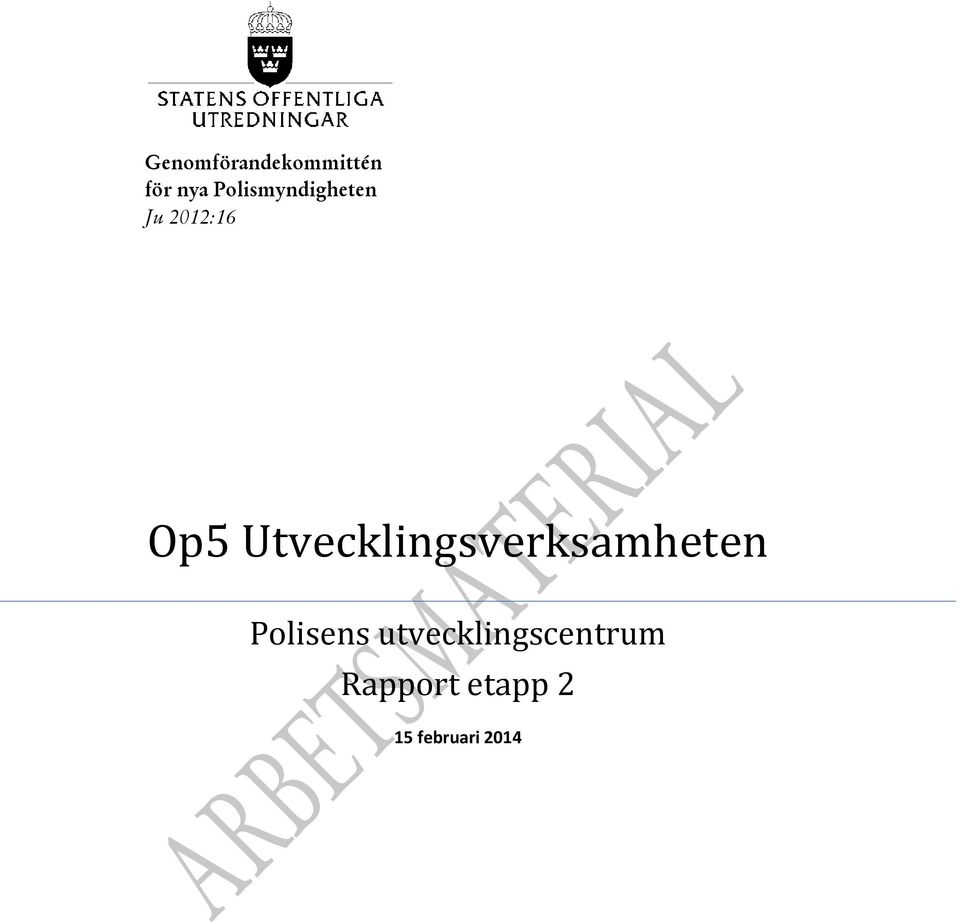 Utvecklingsverksamheten Polisens