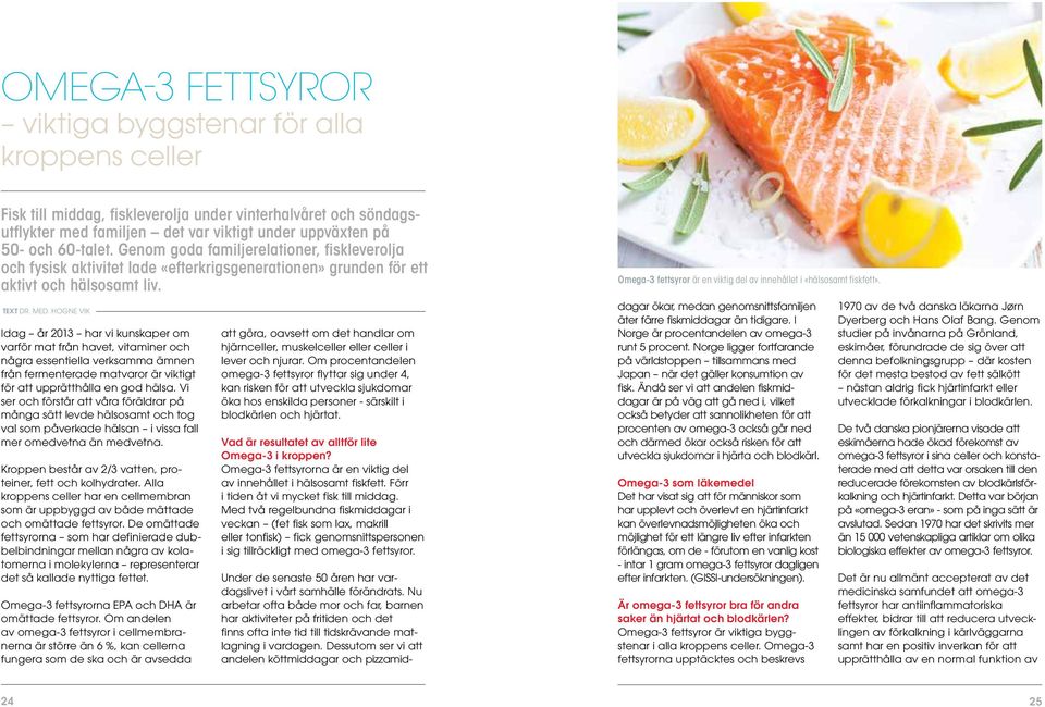 Hogne Vik Idag år 2013 har vi kunskaper om varför mat från havet, vitaminer och några essentiella verksamma ämnen från fermenterade matvaror är viktigt för att upprätthålla en god hälsa.