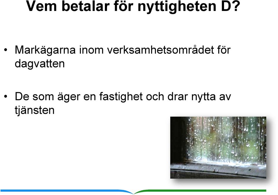 verksamhetsområdet för dagvatten