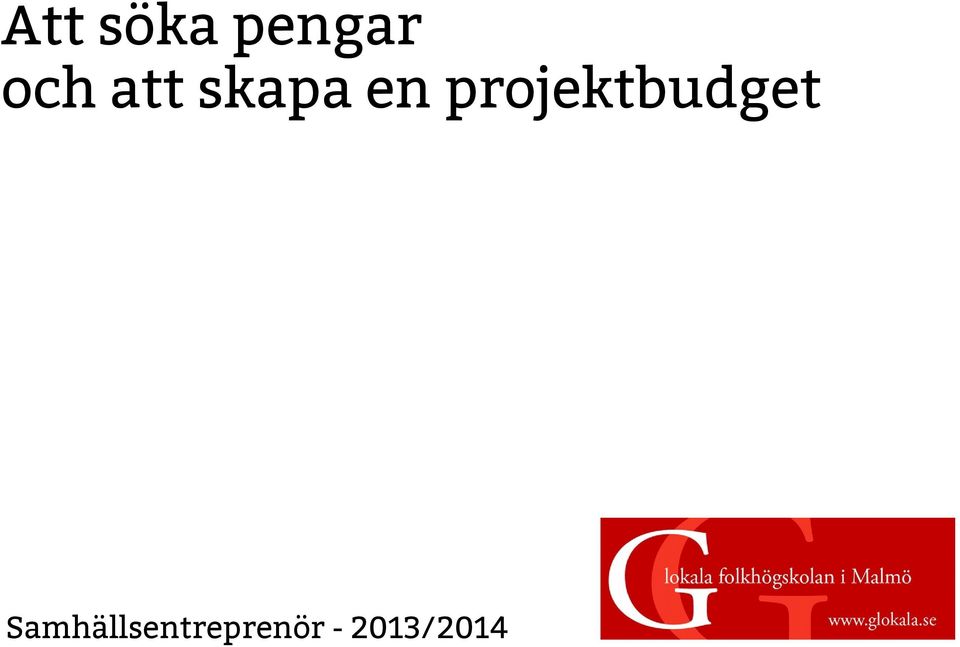 projektbudget