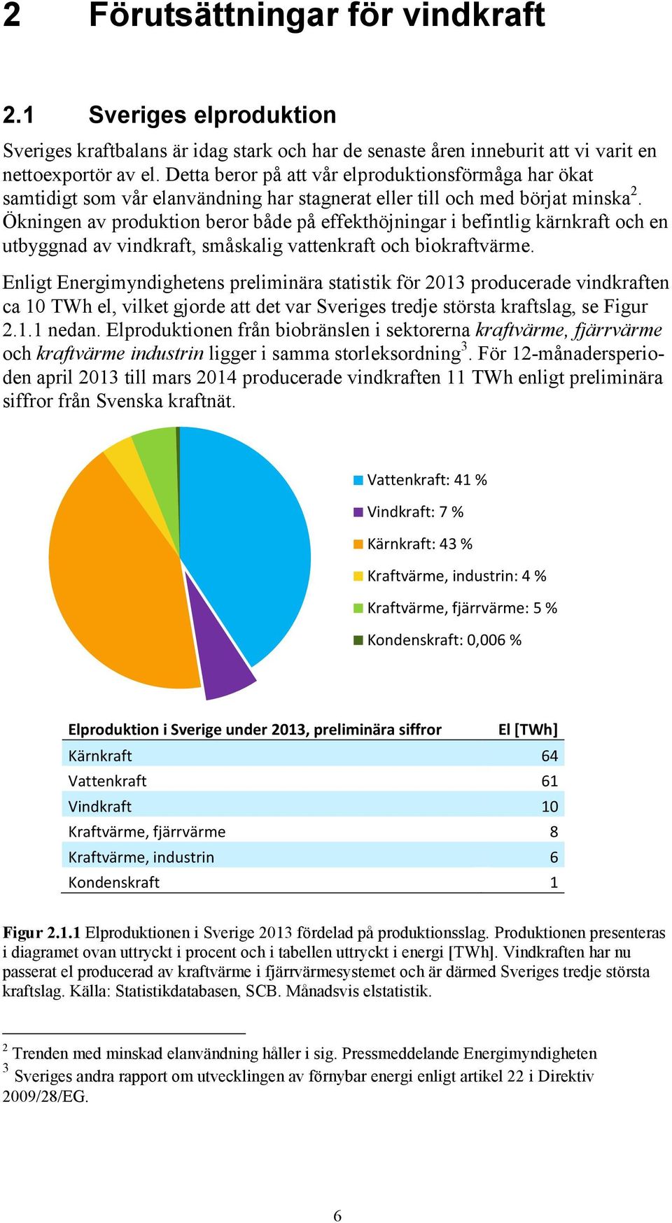 Ökningen av produktion beror både på effekthöjningar i befintlig kärnkraft och en utbyggnad av vindkraft, småskalig vattenkraft och biokraftvärme.