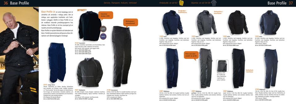 Därför är Base Profile en av de snabbast växande produktgrupperna hos Jobman. Base Profile är ett bra exempel på en Workerjeans i canvasbomull mycket prisvärd produktgrupp.
