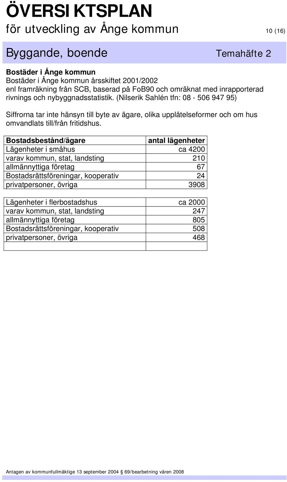 (Nilserik Sahlén tfn: 08-506 947 95) Siffrorna tar inte hänsyn till byte av ägare, olika upplåtelseformer och om hus omvandlats till/från fritidshus.