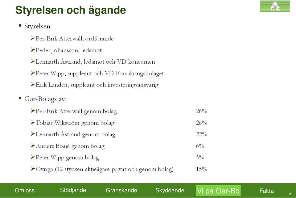 Stödjande