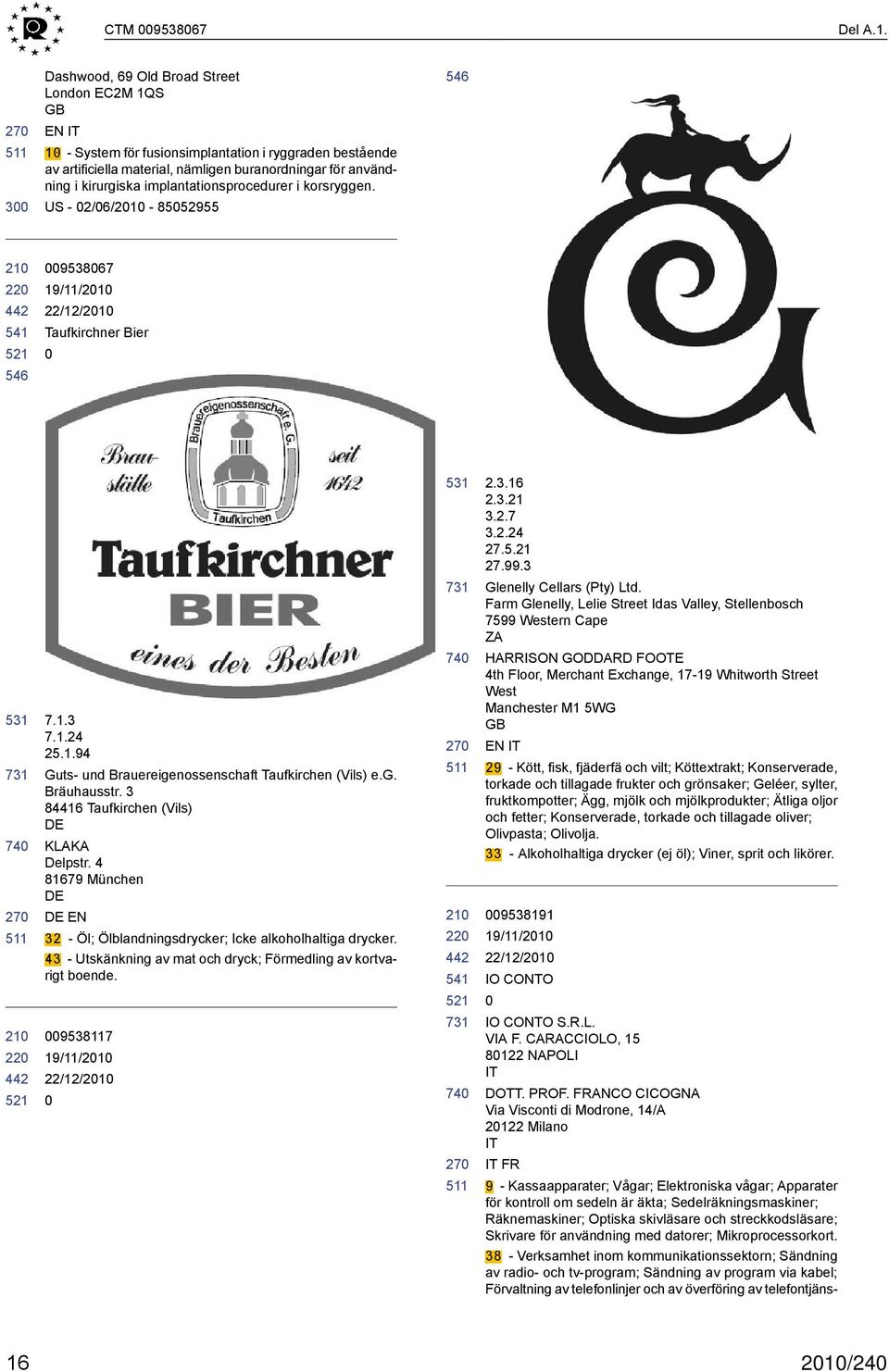 implantationsprocedurer i korsryggen. US - 2/6/21-8552955 22 546 953867 19/11/21 Taufkirchner Bier 531 22 7.1.3 7.1.24 25.1.94 Guts- und Brauereigenossenschaft Taufkirchen (Vils) e.g. Bräuhausstr.