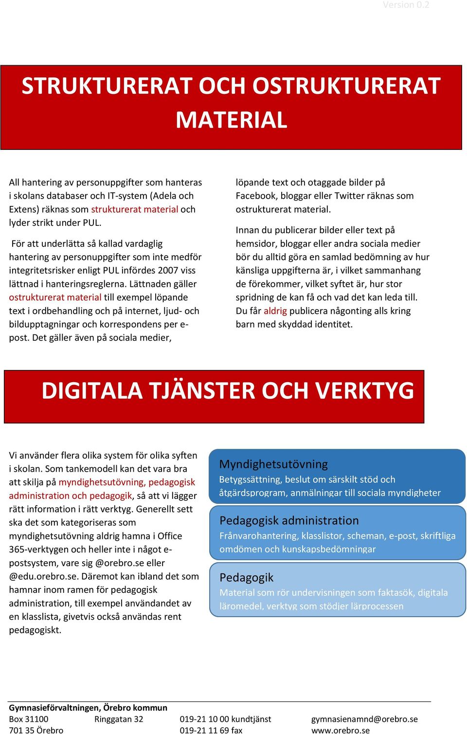 Lättnaden gäller ostrukturerat material till exempel löpande text i ordbehandling och på internet, ljud- och bildupptagningar och korrespondens per e- post.