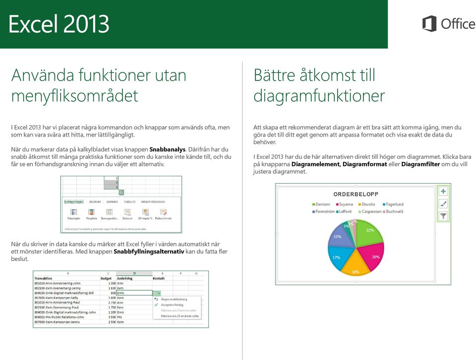 Därifrån har du snabb åtkomst till många praktiska funktioner som du kanske inte kände till, och du får se en förhandsgranskning innan du väljer ett alternativ.