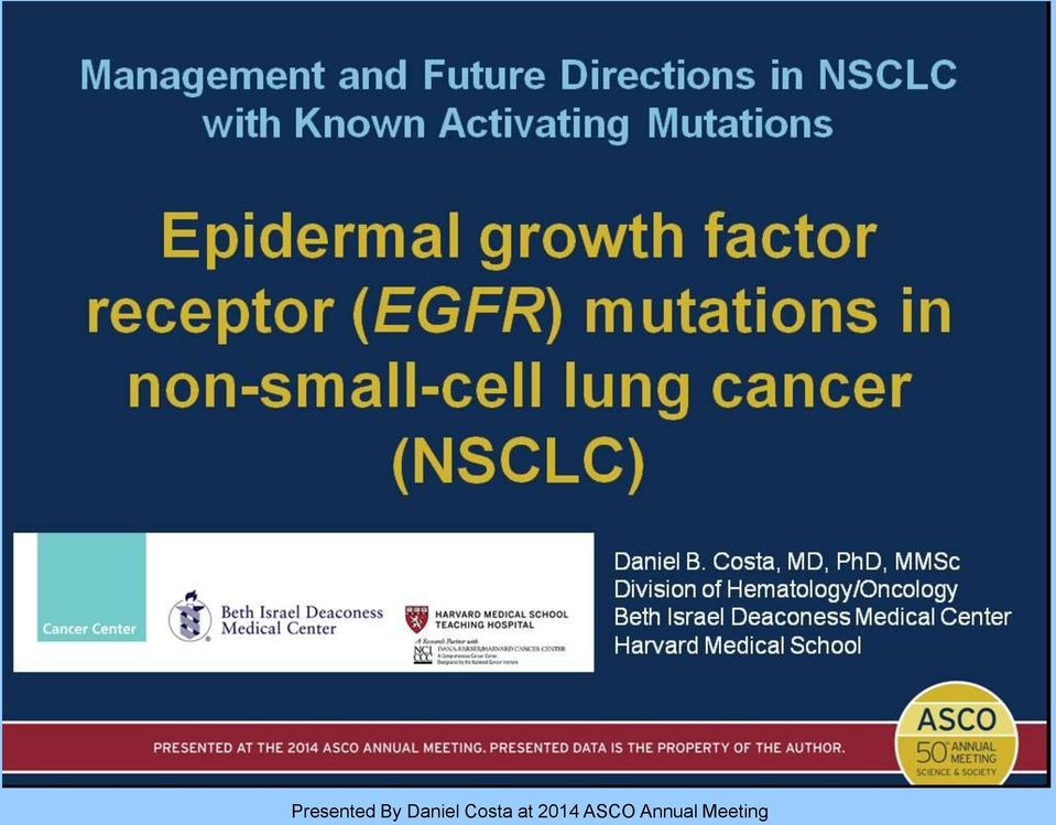 Activating Mutations Presented