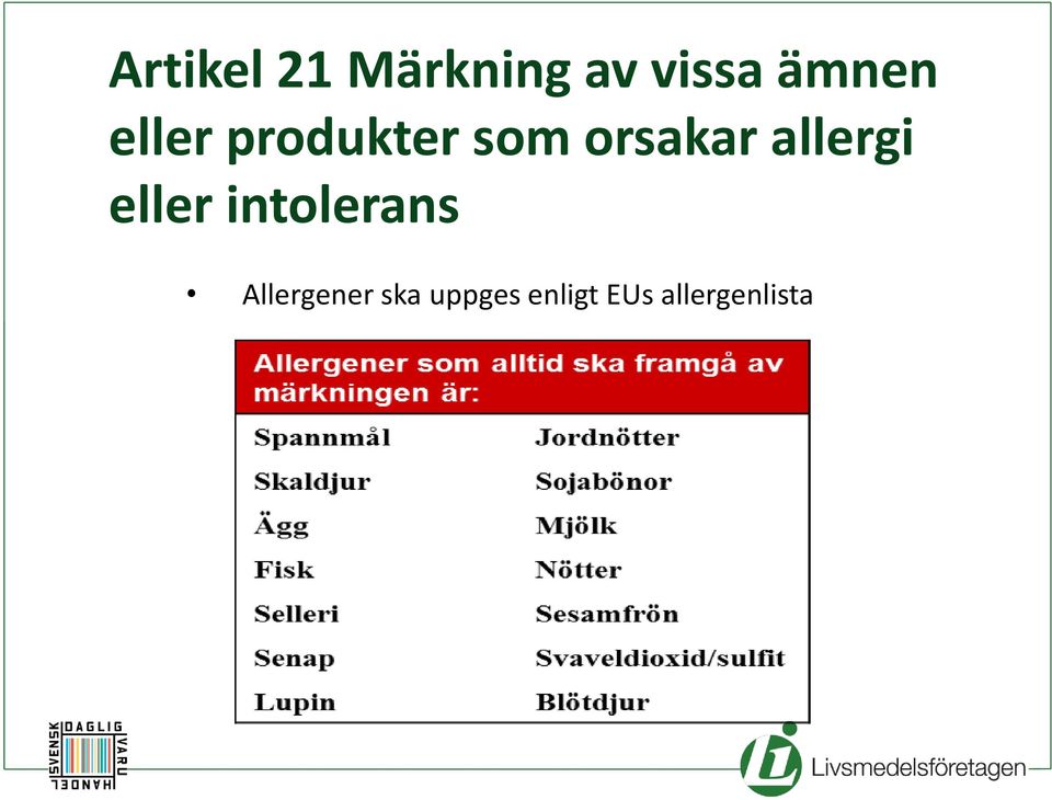 allergi eller intolerans