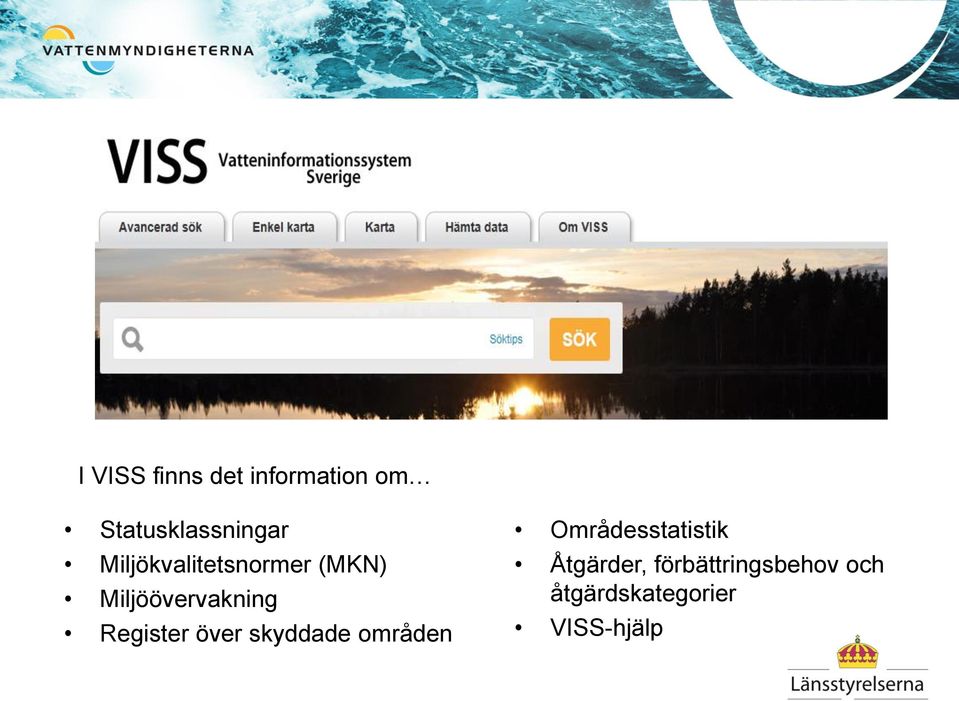 Register över skyddade områden Områdesstatistik