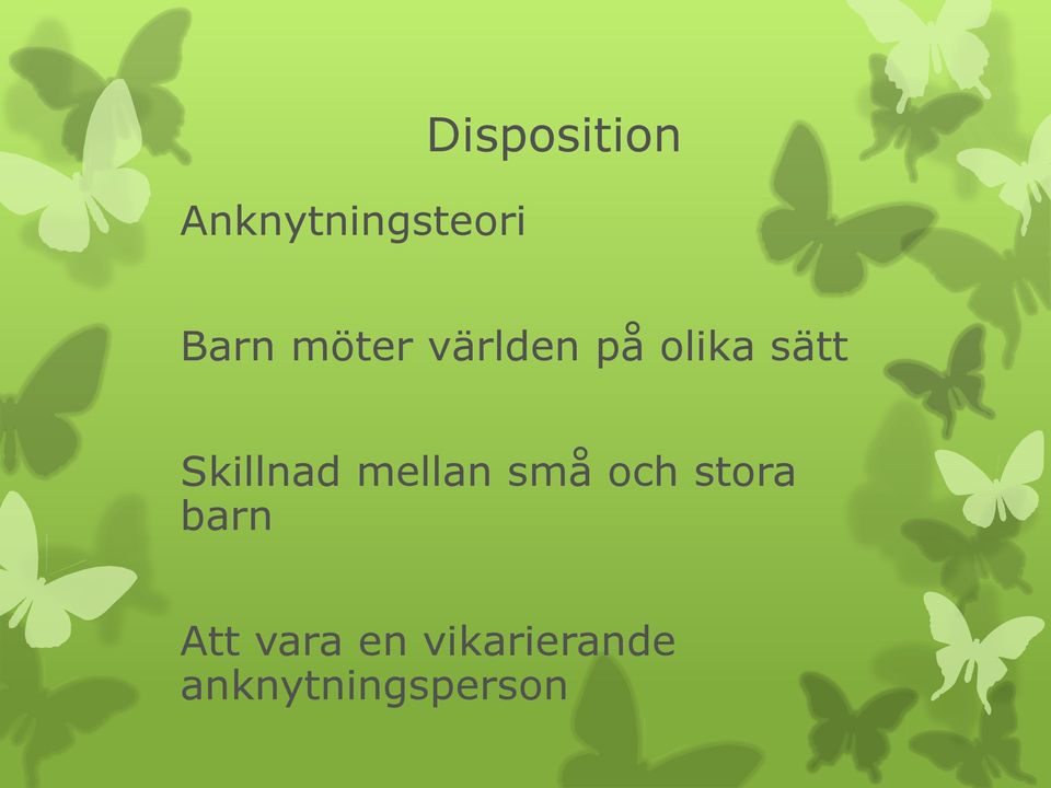 Skillnad mellan små och stora barn