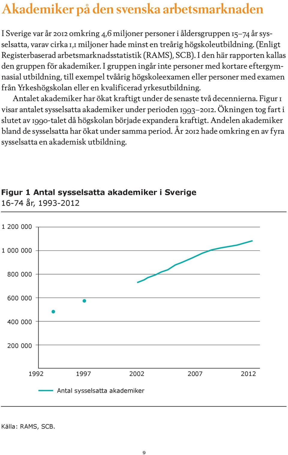 I gruppen ingår inte personer med kortare eftergymnasial utbildning, till exempel tvåårig högskoleexamen eller personer med examen från Yrkeshögskolan eller en kvalificerad yrkesutbildning.